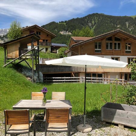 2-Zimmer Ferienwohnung,Parterre,Sitzplatz,Garage Adelboden Exterior foto