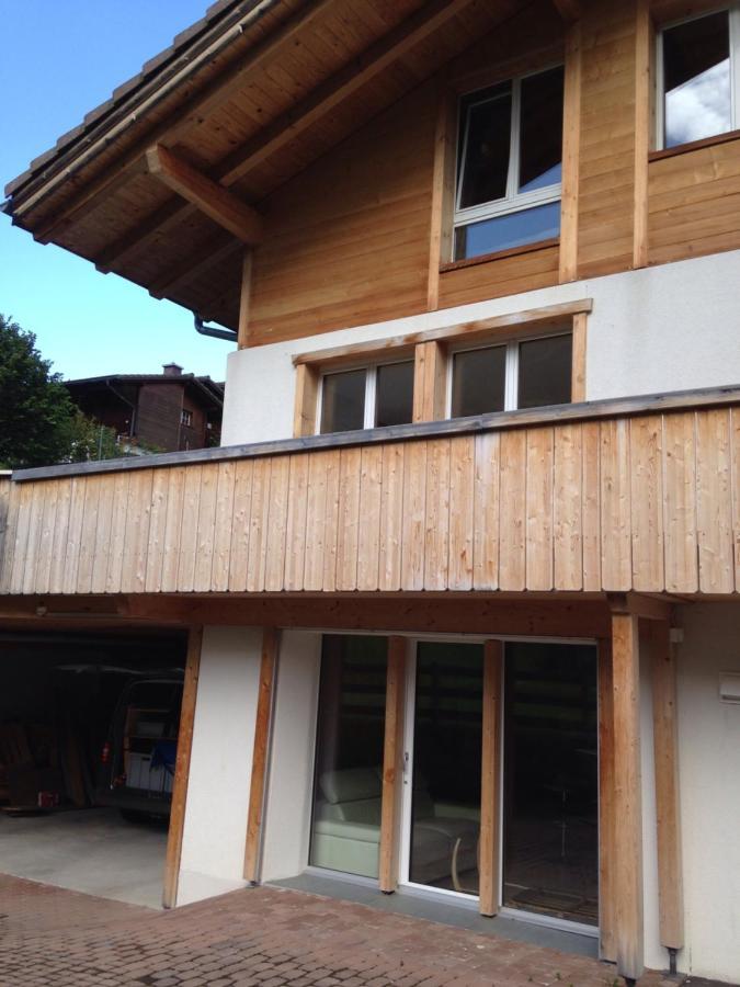 2-Zimmer Ferienwohnung,Parterre,Sitzplatz,Garage Adelboden Exterior foto